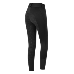 Pantaloni da equitazione ELT a vita alta Essential in silicone Nero