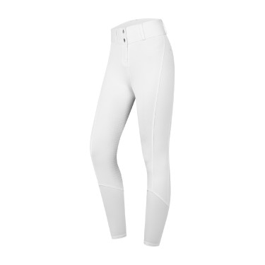 Pantaloni da equitazione ELT a vita alta Essential in silicone Bianco Pantaloni da equitazione ELT a vita alta Essential in silicone Bianco
