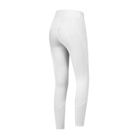 Pantaloni da equitazione ELT a vita alta Essential in silicone Bianco