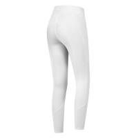 Pantaloni da equitazione ELT a vita alta Essential in silicone Bianco