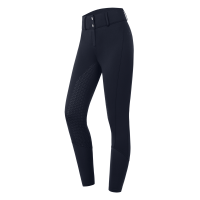 Pantaloni da equitazione ELT a vita alta Essential in silicone Nero