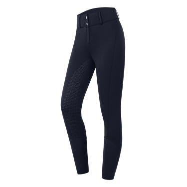 Pantaloni da equitazione ELT a vita alta Essential in silicone Blu profondo Pantaloni da equitazione ELT a vita alta Essential in silicone Blu profondo