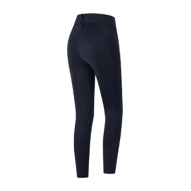 Pantaloni da equitazione ELT a vita alta Essential in silicone Blu profondo Pantaloni da equitazione ELT a vita alta Essential in silicone Blu profondo