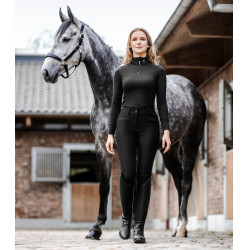 Pantaloni da equitazione ELT a vita alta Oktavia Curved Nero Pantaloni da equitazione ELT a vita alta Oktavia Curved Nero