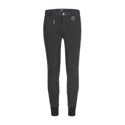 Pantaloni da equitazione termici ELT Fun Sport in silicone per bambini Nero