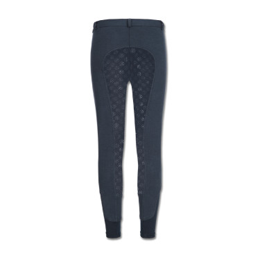 Pantaloni da equitazione termici ELT Fun Sport in silicone per bambini Blu notte