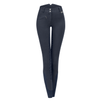 Pantaloni da equitazione termici a vita alta ELT Fun Sport in silicone Blu notte Pantaloni da equitazione termici a vita alta ELT Fun Sport in silicone Blu notte