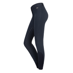 Pantaloni da equitazione termici a vita alta ELT Fun Sport in silicone Blu notte Pantaloni da equitazione termici a vita alta ELT Fun Sport in silicone Blu notte