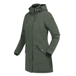 Parka da equitazione invernale ELT Performance Ontario Oliva scuro Kaki Parka da equitazione invernale ELT Performance Ontario Oliva scuro Kaki