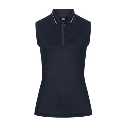 Polo tecnico senza maniche ELT Paris Blu profondo