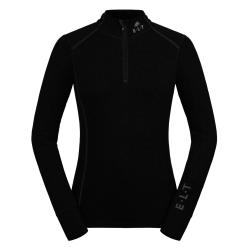 T-shirt con zip ELT funzionale Milano Nero