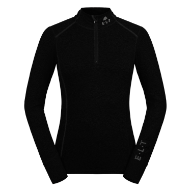 T-shirt con zip ELT funzionale Milano Nero