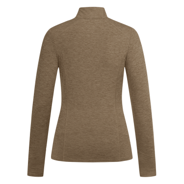 T-shirt con zip ELT funzionale Milano Miscela cappuccino Marrone