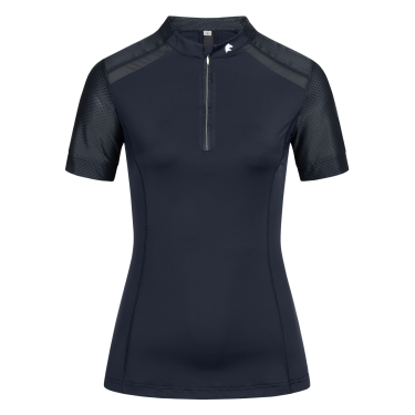 T-shirt con zip ELT funzionale Nancy Blu profondo