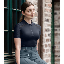 T-shirt con zip ELT funzionale Nancy Blu profondo