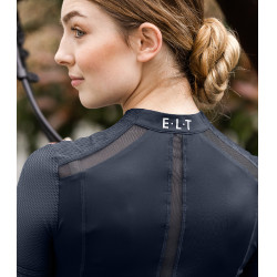 T-shirt con zip ELT funzionale Nancy Blu profondo