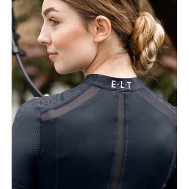 T-shirt con zip ELT funzionale Nancy Blu profondo