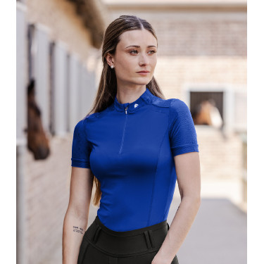 T-shirt con zip ELT funzionale Nancy Blu zaffiro
