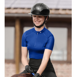 T-shirt con zip ELT funzionale Nancy Blu zaffiro