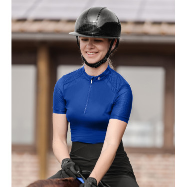 T-shirt con zip ELT funzionale Nancy Blu zaffiro