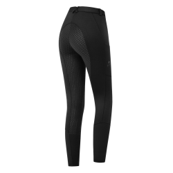 Pantaloni da equitazione ELT Essential in silicone da donna Nero