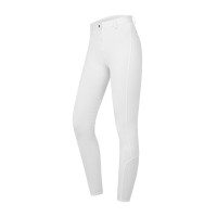 Pantaloni da equitazione ELT Essential in silicone da donna Bianco