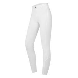 Pantaloni da equitazione ELT Essential in silicone da donna Bianco