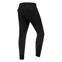 Pantaloni da equitazione ELT Mailo con grip al ginocchio da uomo Nero Pantaloni da equitazione ELT Mailo con grip al ginocchio da uomo Nero
