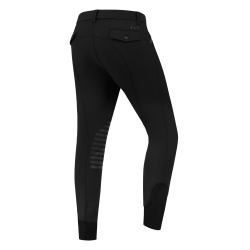 Pantaloni da equitazione ELT Mailo con grip al ginocchio da uomo Nero
