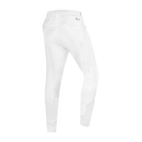 Pantaloni da equitazione ELT Mailo con grip al ginocchio da uomo Bianco