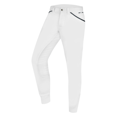 Pantaloni da equitazione ELT Marc silicone uomo Bianco