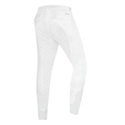 Pantaloni da equitazione ELT Marc silicone uomo Bianco