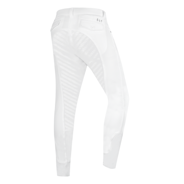 Pantaloni da equitazione ELT Marc silicone uomo Bianco