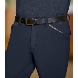 Pantaloni da equitazione ELT Marc silicone uomo Blu profondo