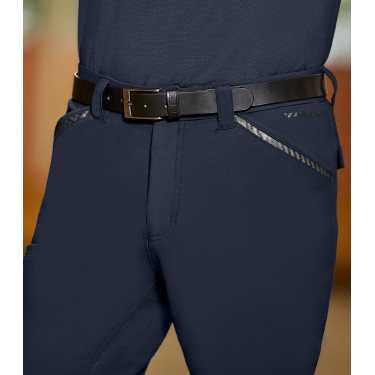 Pantaloni da equitazione ELT Marc silicone uomo Blu profondo