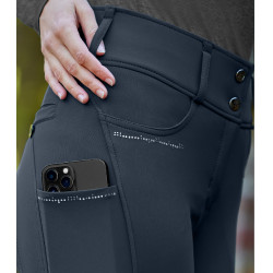 Pantaloni da equitazione ELT Mathilda Glam a vita alta Blu profondo