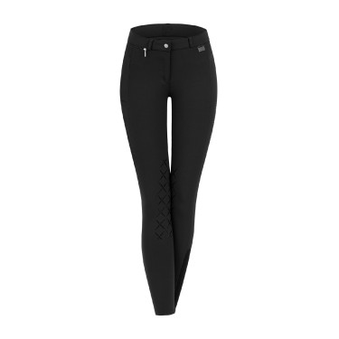 Pantaloni da equitazione ELT Micro grip ginocchia Nero