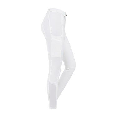 Pantaloni da equitazione ELT Micro grip ginocchia Bianco