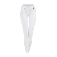 Pantaloni da equitazione ELT Micro grip ginocchia Bianco