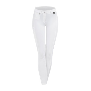 Pantaloni da equitazione ELT Micro grip ginocchia Bianco