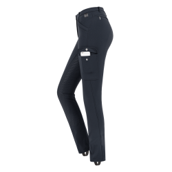Pantaloni da equitazione ELT Micro Jodhpur Cargo silicone Blu notte