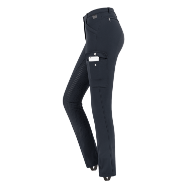 Pantaloni da equitazione ELT Micro Jodhpur Cargo silicone Blu notte