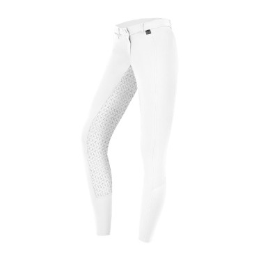 Pantaloni da equitazione ELT Micro Sport silicone Bianco