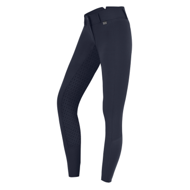 Pantaloni da equitazione ELT Micro Sport in silicone a vita alta Blu notte