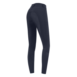 Pantaloni da equitazione ELT Micro Sport in silicone a vita alta Blu notte