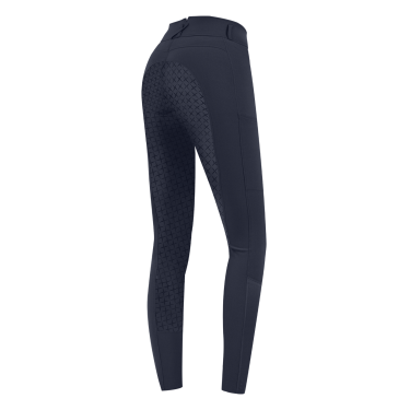 Pantaloni da equitazione ELT Micro Sport in silicone a vita alta Blu notte