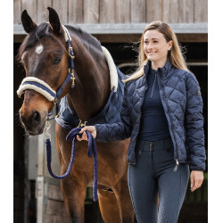 Pantaloni da equitazione ELT Micro Sport in silicone a vita alta Blu notte