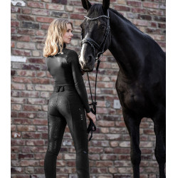 Pantaloni da equitazione ELT Oktavia in silicone Nero Pantaloni da equitazione ELT Oktavia in silicone Nero