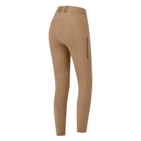 Pantaloni da equitazione ELT Oktavia in silicone Cappuccino Marrone