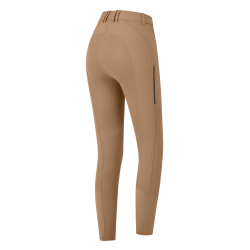 Pantaloni da equitazione ELT Oktavia in silicone Cappuccino Marrone